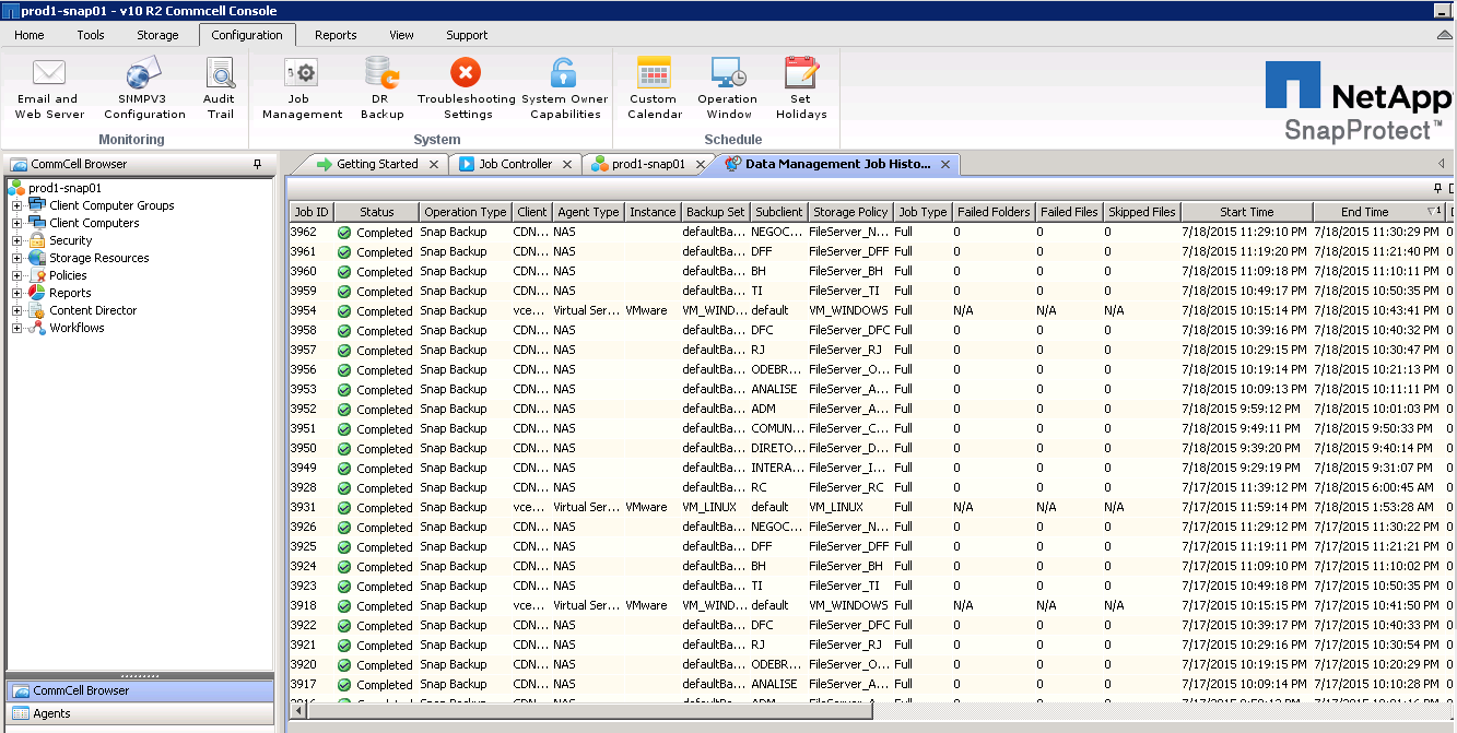2015_07_FernandoMatarese_Como_Verificar_Status_de_Backup_no_SnapProtect_04